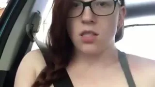 Stockings & Seatbelts Masturbation
