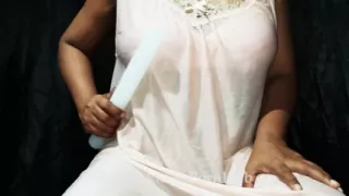 Mature Stepaunty Pleasure Her Self with Huge Dildo Cream Pie and Loud Moaning Lot of Pussy Juice