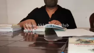Mature Woman Finger Under the Table in Library Masturbate and Cum