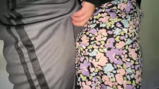 You Can See It When She Strokes the Stranger's Penis