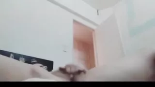 Red-haired Double Amputee Masturbating