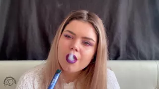 Smoking Fetish with Nice Makeup and Smoke Rings