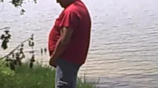 Caught you pissing by the lake