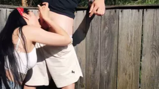 bts Risky Outdoor Facefuck and Cum in Throat. We Did It at the Hunting Tower!
