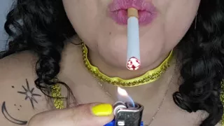 Eddie Queens ft. babyluna939 - Princess Belle Smoking Fetish, Smoke Blowjob and Facial Finish Part 2