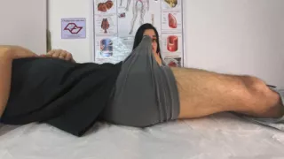A nurse caught him jerking offand gave him a tittyjob until he came in her mouth!