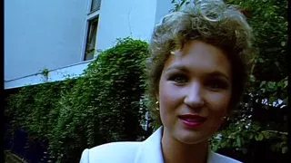 Classy german females giving an outdoor interview
