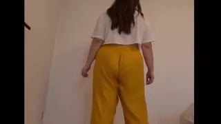 Butt Clench Farts While Stripping off