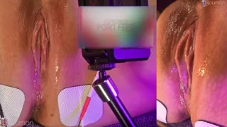 Extreme Close Up: Pussy Bulges and Pulses Watching VR - High-Speed #5