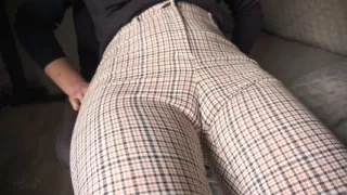Naughty Coworker Cameltoe Tease and Denial