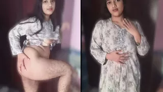 Beautiful teacher showing boobs and tight pussy masterbating and fingering