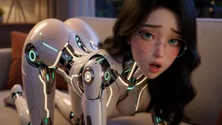 In the near future, robots will give you the best orgasm of your life (AI-generated).
