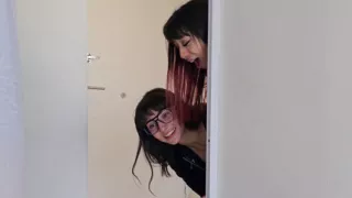 Gamer boys fuck her in her first amateur threesome