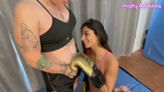 Misty Addams Boxes Nancy Thompson Into Belly Worship