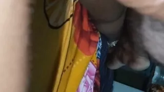 My stepbrother took out the juice from my pussy and fucked me with a dragon condom.
