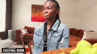 This SKINNY EBONY TEEN swore Canada was all she wanted... then she took my cock DEEP on camera