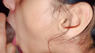 Stepsister giving me a blowjob for her desire