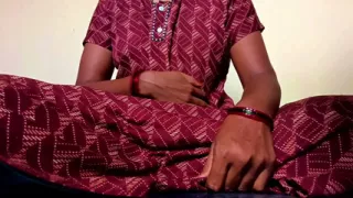 Ammu squeezes her breasts while wearing her nightie, turning up the heat 135