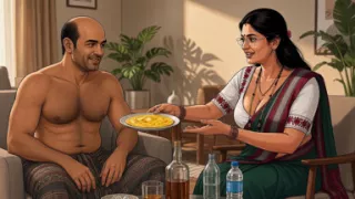 Sujatha Aunty Hits Balu Again While Husbend in House