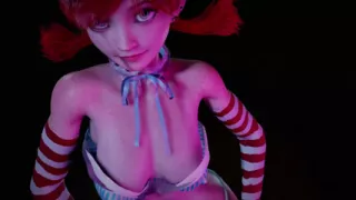 Red head girl with pigtails dancing : 3D Hentai