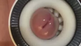 I edge his cock until it explodes multiple ropes of cum