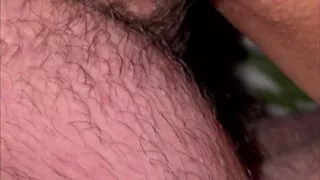 Stepsister with a gorgeous ass gets a load of cum on her back