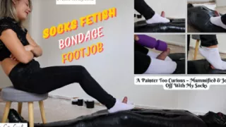 A Painter Too Curious Mummified & Jerked off with My Socks - Mistress Julia