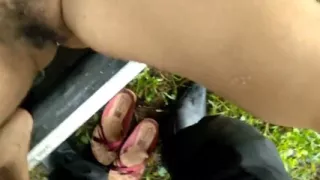 Indian desi aunty hot big asses our husband doggy style sex in garden with car