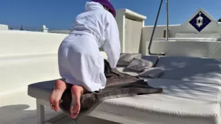 Rooftop Naked - Masturbation Under Cover Outdoors