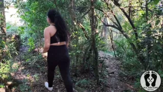 Sex In The Forest Outdoor Naked Busty Girl Rough Sex And Facial Part. 1