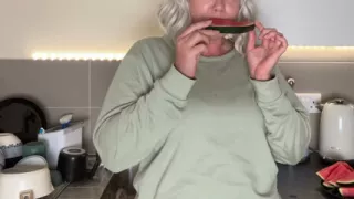 Juicy Watermelon Mess - Soaking Wet Pants Surprise!