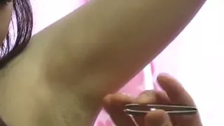 Horny Asian MILF Drains Cock Onto Her Armpit