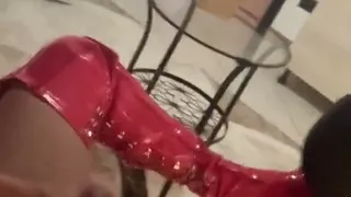Aylla Gattina with Her Little Red Riding Hood Costume