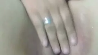 She Touching Herself Very Rich, and Recording with the Cell Phone