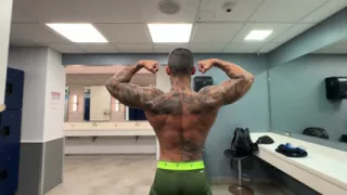 Public Undress and Locker Room Posing Thong