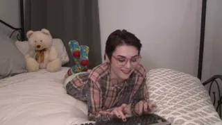 First timer on webcam Megan foot sucking but forgets something