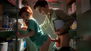 The Blowjob-giving Nurse, Famous Among Doctors and Nurses, Relieves Them During Their Shifts (ai-generated)