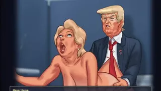 Receptionist got fucked by young boy in summertime saga roleplay