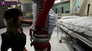 Futa Nurse Treats Patient with Her Cock