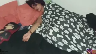 I Enter the Room to Fuck the Delicious Pussy of My Beautiful Girlfriend with Small Tits