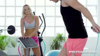 Victoria Pure in a hot and sweaty session