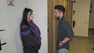 Purple thong back door