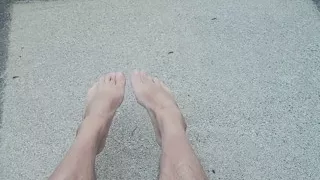 Cumming Outside Naked With Big Cock