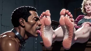 Granny Foot Slave Session - Passionate Toe & Sole Licking