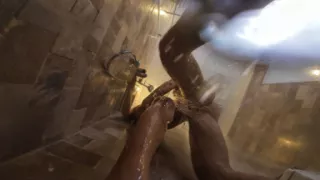 Tiny Asian in Deserted Tropical Resort - Underwater Blowjob, Bath & Shower Sex - Bubbling Creampie