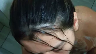 I fucked my brother's bitch wife, while he's working, I cum in his face. - SkyValen