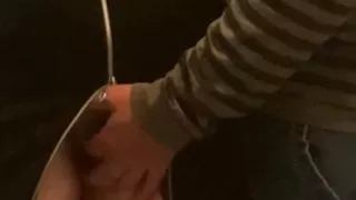 Perv Old Man Fingering Pussy in Subway!