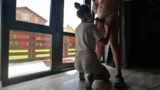 One Lick and Her Cheek Does the Rest for the Dick