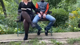 A Mature MILF Made Me Cum in the Park