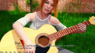 Being a Dik - Going to the Next Step with Cheating Busty Red Head While Learning Her How to Finger Play the Guitar